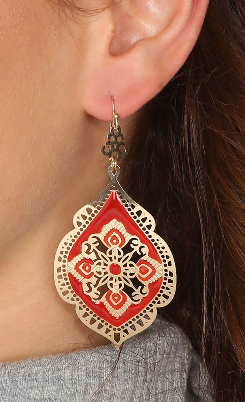 Picture Gold and Red Dangle Earrings. Source: https://media-img.lucyinthesky.com/data/Apr15_1/850xAUTO/0Y5A2788.JPG