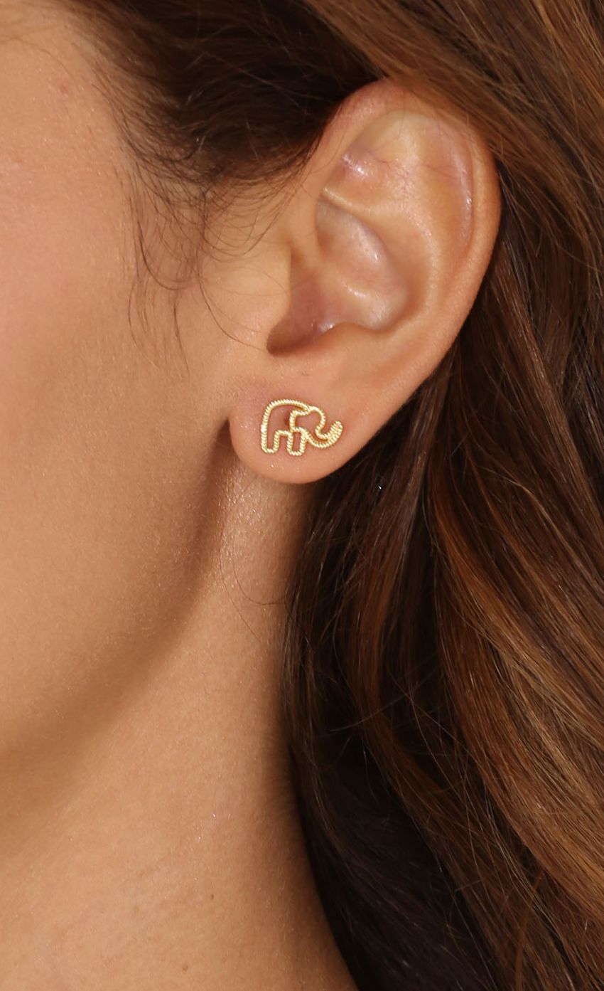 Picture Gold Elephant Stud Earrings. Source: https://media-img.lucyinthesky.com/data/Apr15_2/850xAUTO/0Y5A3219.JPG