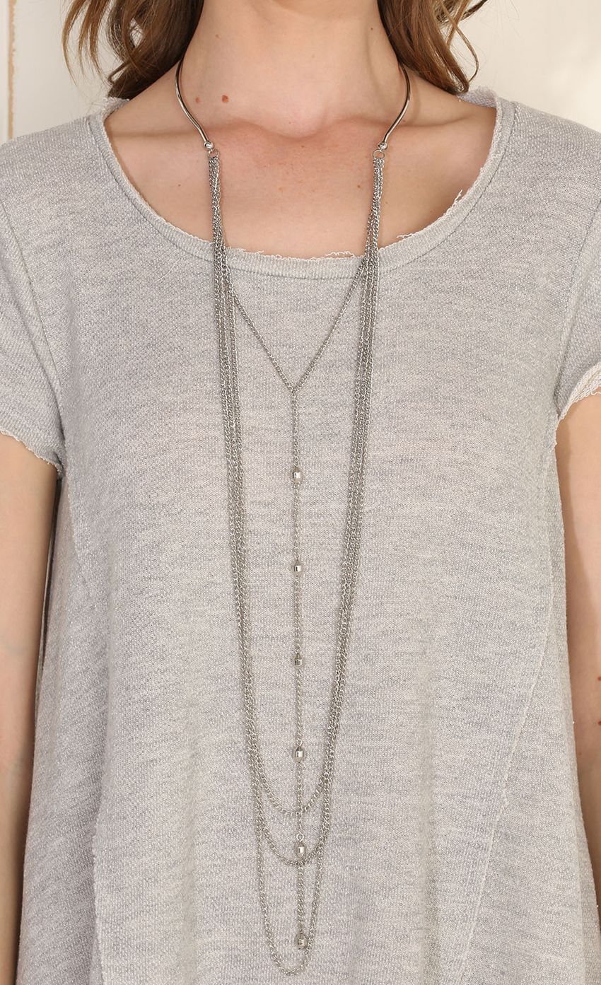 Picture Quad Chain Silver Necklace. Source: https://media-img.lucyinthesky.com/data/Apr15_2/850xAUTO/0Y5A4476.JPG