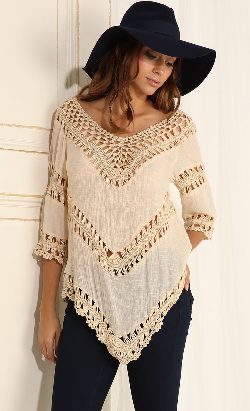 Picture Lace Cutout Off-White Top. Source: https://media-img.lucyinthesky.com/data/Apr15_2/850xAUTO/0Y5A6103.JPG