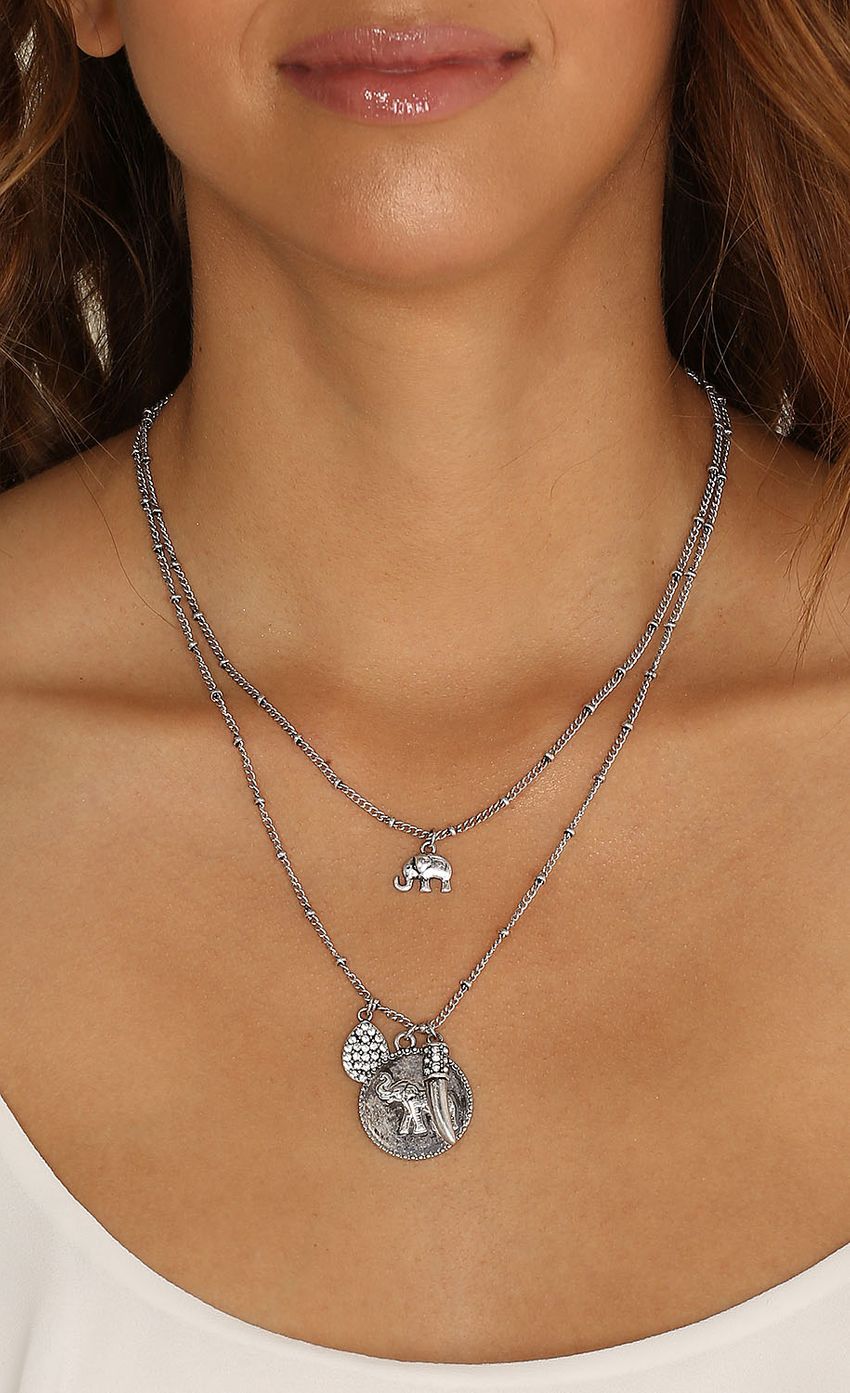 Picture Charming Silver Double Strand Necklace. Source: https://media-img.lucyinthesky.com/data/Apr15_2/850xAUTO/0Y5A7334.JPG
