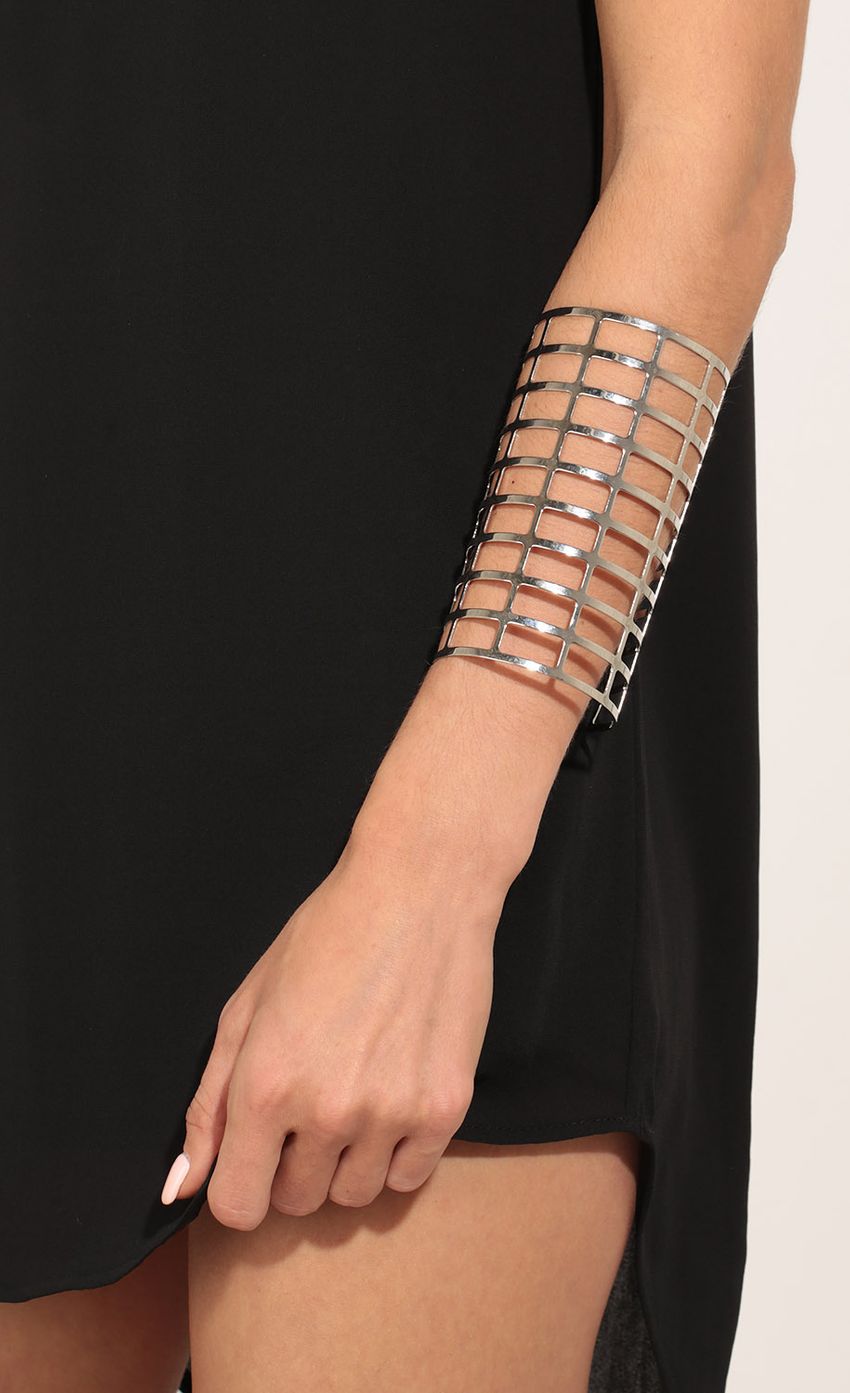 Picture Caged Bracelet Cuff In Silver. Source: https://media-img.lucyinthesky.com/data/Apr17_1/850xAUTO/0Y5A5667.JPG
