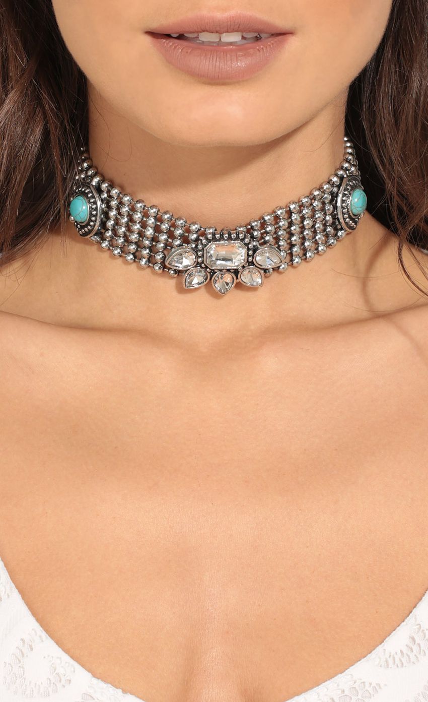 Picture Stone Embellished Statement Choker Necklace. Source: https://media-img.lucyinthesky.com/data/Apr17_2/850xAUTO/0Y5A2050.JPG