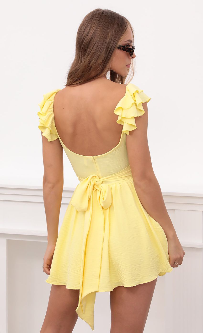 Picture Ruffle Sleeve Dress in Yellow. Source: https://media-img.lucyinthesky.com/data/Apr21_1/850xAUTO/1V9A6546.JPG