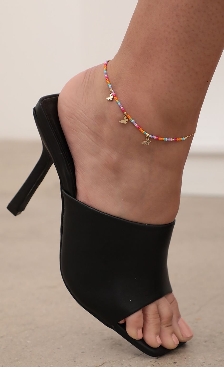 Picture Rainbow Beaded Butterfly Anklet. Source: https://media-img.lucyinthesky.com/data/Apr21_1/850xAUTO/AT2A3511_COPY.JPG