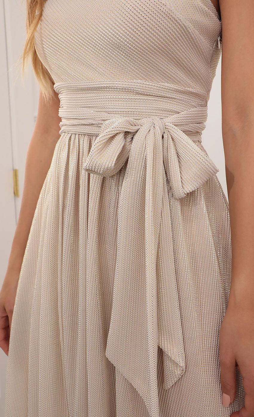 Picture One Shoulder Pleated Dress in Gold. Source: https://media-img.lucyinthesky.com/data/Apr21_1/850xAUTO/AT2A5009.JPG