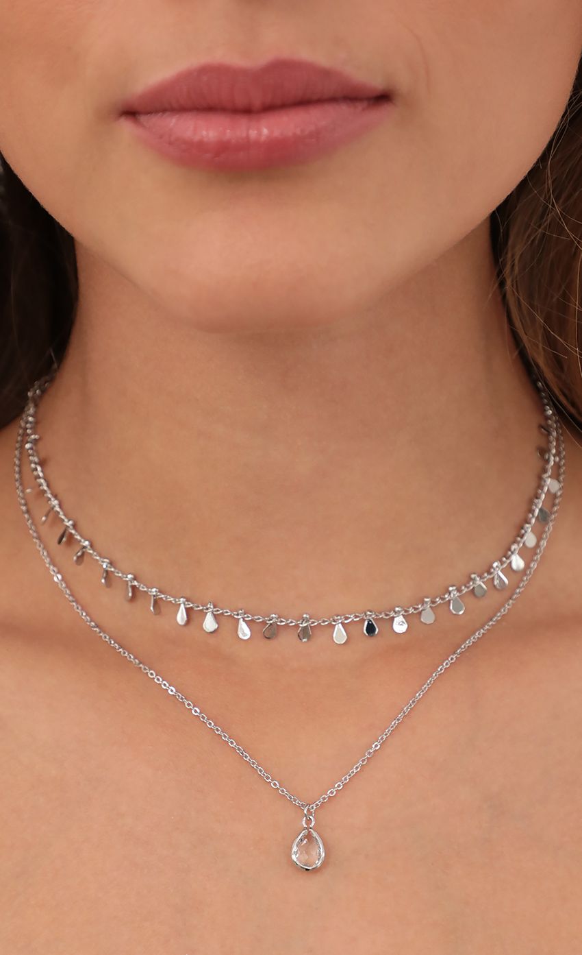 Picture Silver Teardrops Necklace Set. Source: https://media-img.lucyinthesky.com/data/Apr21_2/850xAUTO/AT2A2343.JPG