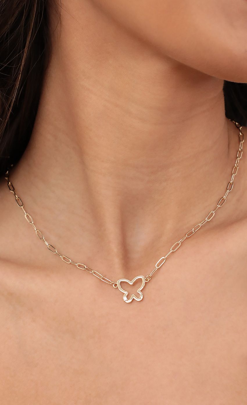 Picture Gold Butterfly Link Necklace. Source: https://media-img.lucyinthesky.com/data/Apr21_2/850xAUTO/AT2A4108.JPG