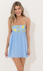 Picture Lemon Baby Doll Dress in Blue. Source: https://media-img.lucyinthesky.com/data/Apr22_1/150xAUTO/1V9A7402.JPG