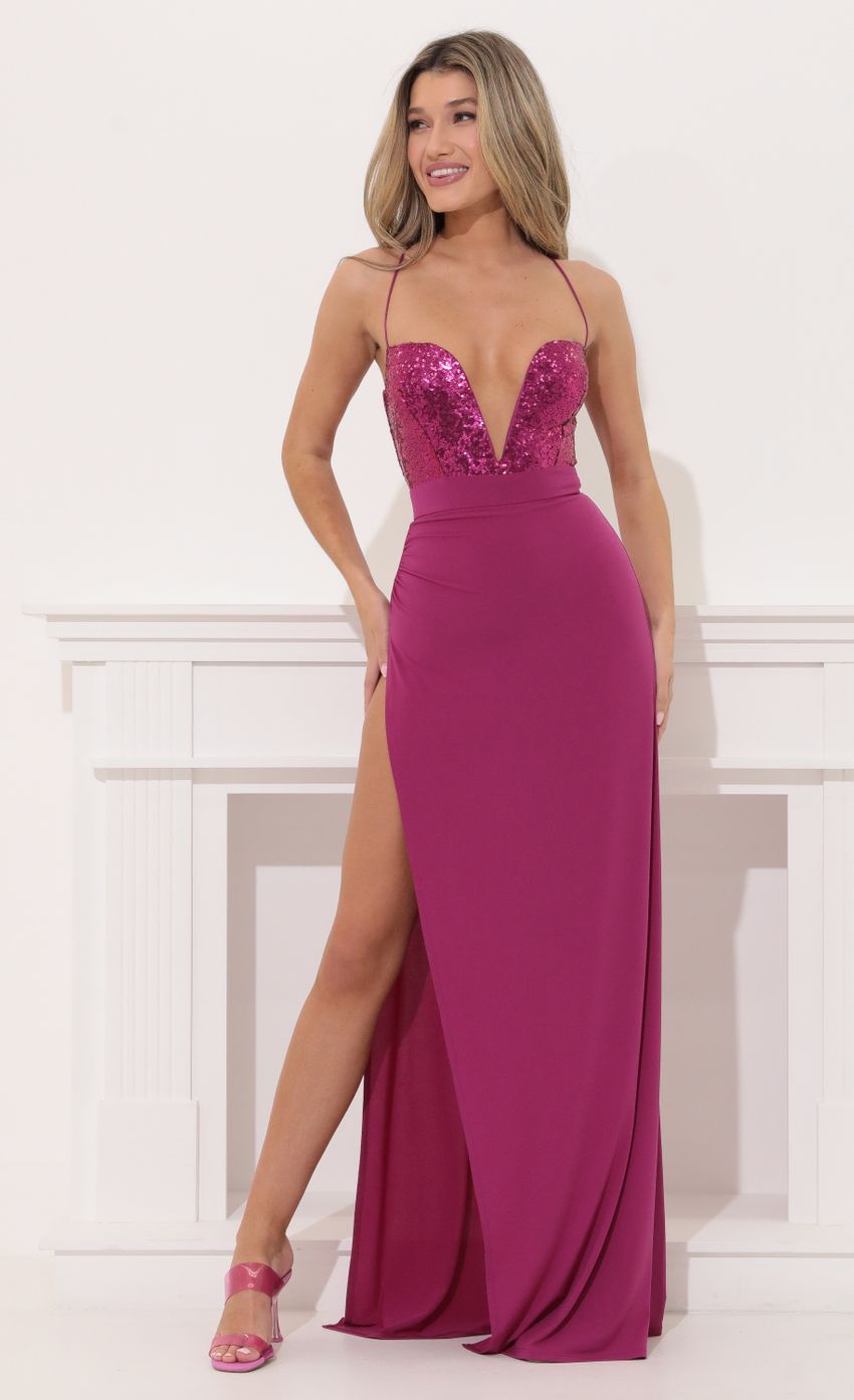 Picture High Slit Maxi in Fuchsia. Source: https://media-img.lucyinthesky.com/data/Apr22_1/850xAUTO/1V9A47951.JPG