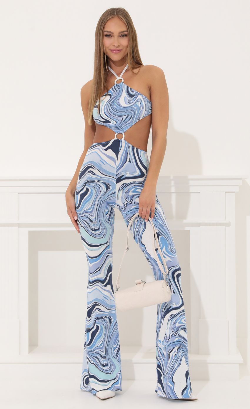 Picture Cecilia Halter Jumpsuit in Blue Swirl. Source: https://media-img.lucyinthesky.com/data/Apr22_2/850xAUTO/1V9A6399.JPG