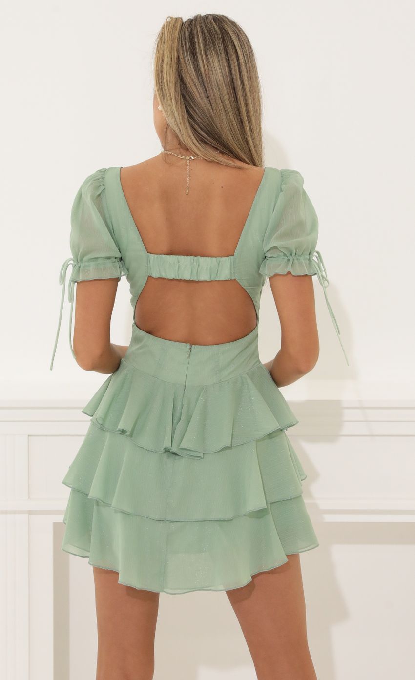Picture Ruffle Corset Dress in Green. Source: https://media-img.lucyinthesky.com/data/Apr22_2/850xAUTO/1V9A7279.JPG