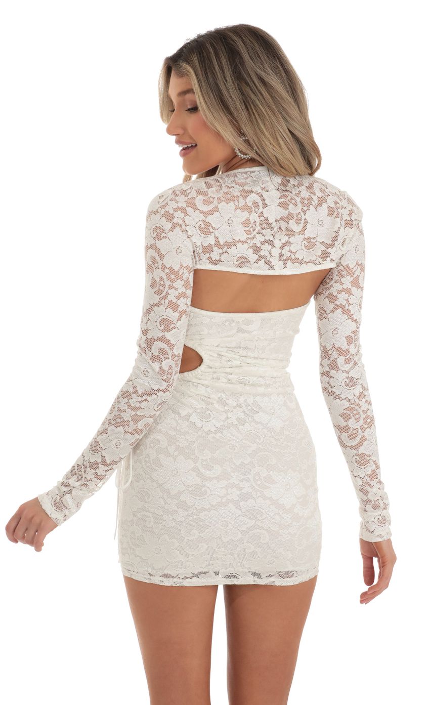 Picture Removable Long Sleeve Lace Two Piece Set in White. Source: https://media-img.lucyinthesky.com/data/Apr23/850xAUTO/0a483548-e9e4-4bbf-a6ca-8a91cb95ea76.jpg