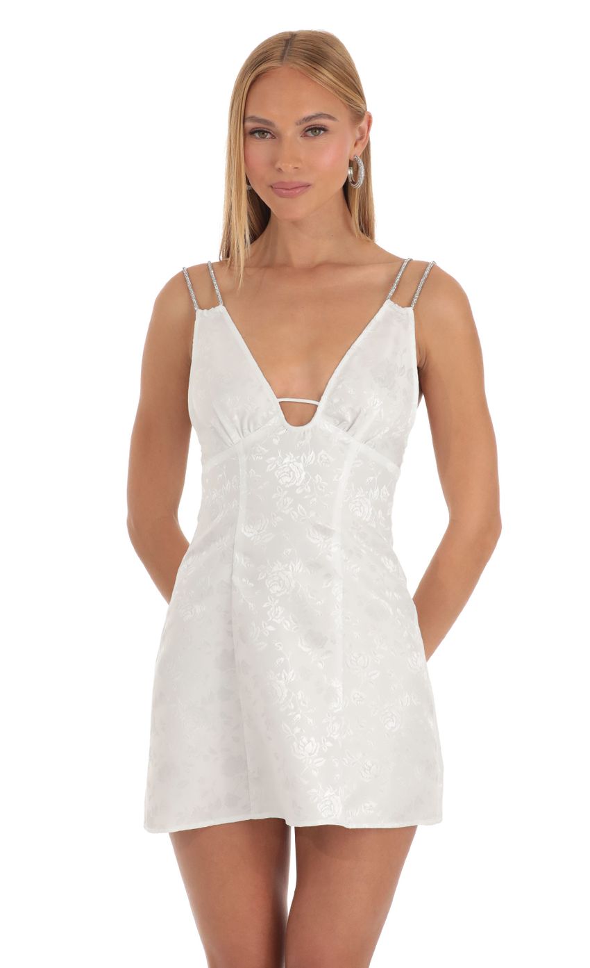 Picture Rhinestone Jacquard Dress in White. Source: https://media-img.lucyinthesky.com/data/Apr23/850xAUTO/370adbee-5b55-4134-ba6c-e4b50d96a555.jpg