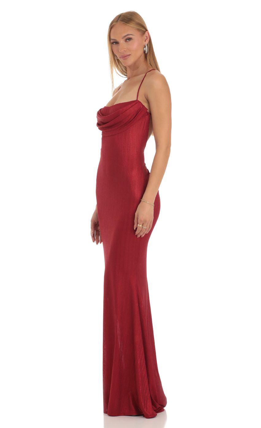 Picture Open Back Maxi Dress in Red. Source: https://media-img.lucyinthesky.com/data/Apr23/850xAUTO/7e251df7-1722-4a95-99f2-3bd7076d397c.jpg