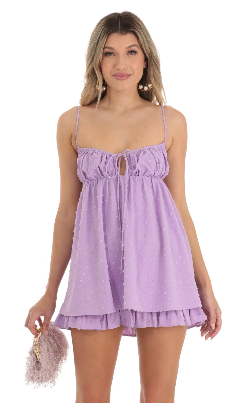 Picture Babydoll Dress in Purple. Source: https://media-img.lucyinthesky.com/data/Apr23/850xAUTO/a5aaf016-e05f-42ff-992c-0467a3309064.jpg