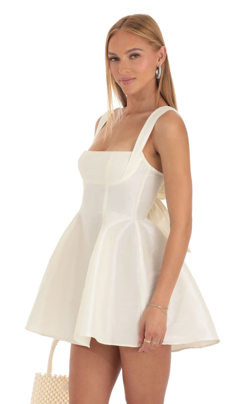 Picture Fit and Flare Dress in Ivory. Source: https://media-img.lucyinthesky.com/data/Apr23/850xAUTO/b5849cd6-0537-485b-a847-628285394cfd.jpg