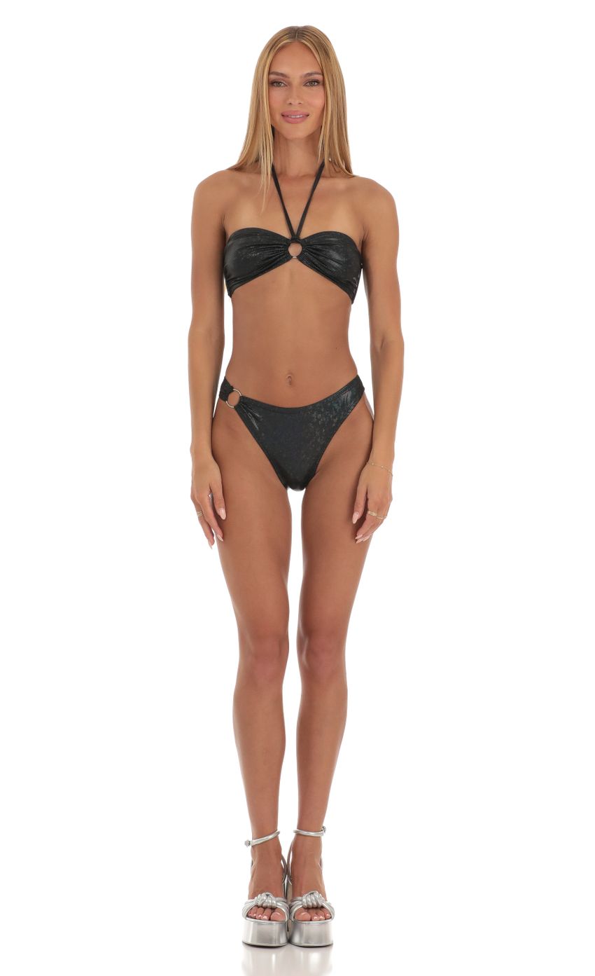 Picture Carmella Holographic Halter Bikini Set in Black. Source: https://media-img.lucyinthesky.com/data/Apr23/850xAUTO/c5caf539-bdef-47e5-95f1-3b707762e10a.jpg