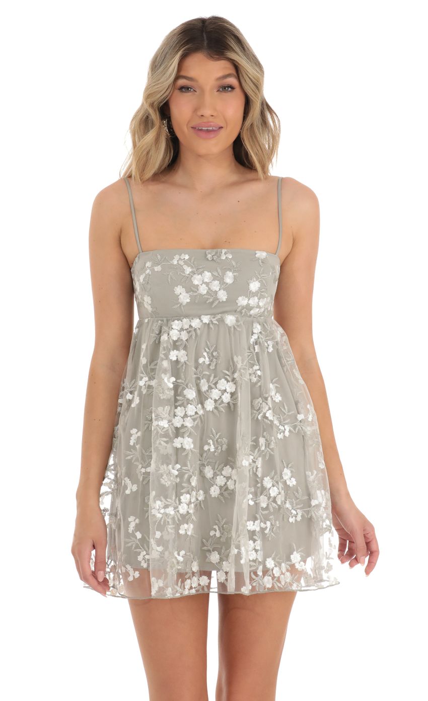 Picture Floral Baby Doll Dress in Grey. Source: https://media-img.lucyinthesky.com/data/Apr23/850xAUTO/d66712cc-5e25-4d54-987e-7e9c5ea8918c.jpg