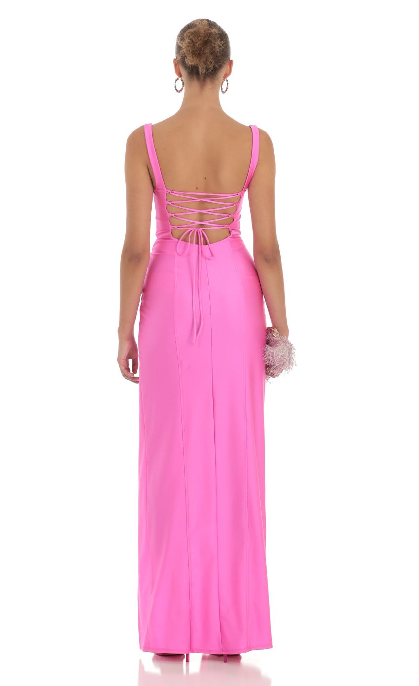 Picture Square Neck Maxi Dress in Hot Pink. Source: https://media-img.lucyinthesky.com/data/Apr23/850xAUTO/e528d777-bc7f-429a-af4f-7878c861f62c.jpg