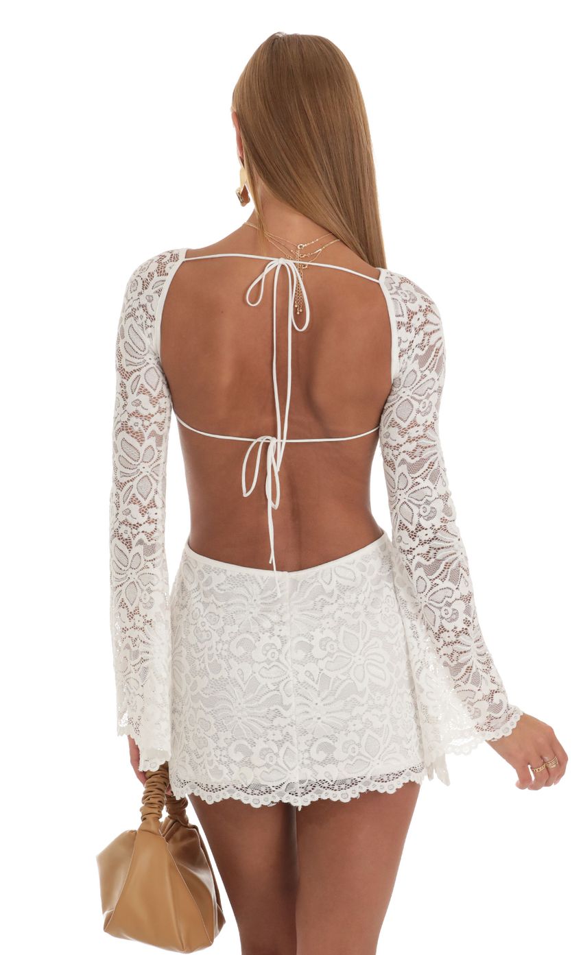 Picture Lace Long Sleeve Dress in White. Source: https://media-img.lucyinthesky.com/data/Apr23/850xAUTO/efc77b86-c5b8-4468-80ac-bea8ea978272.jpg
