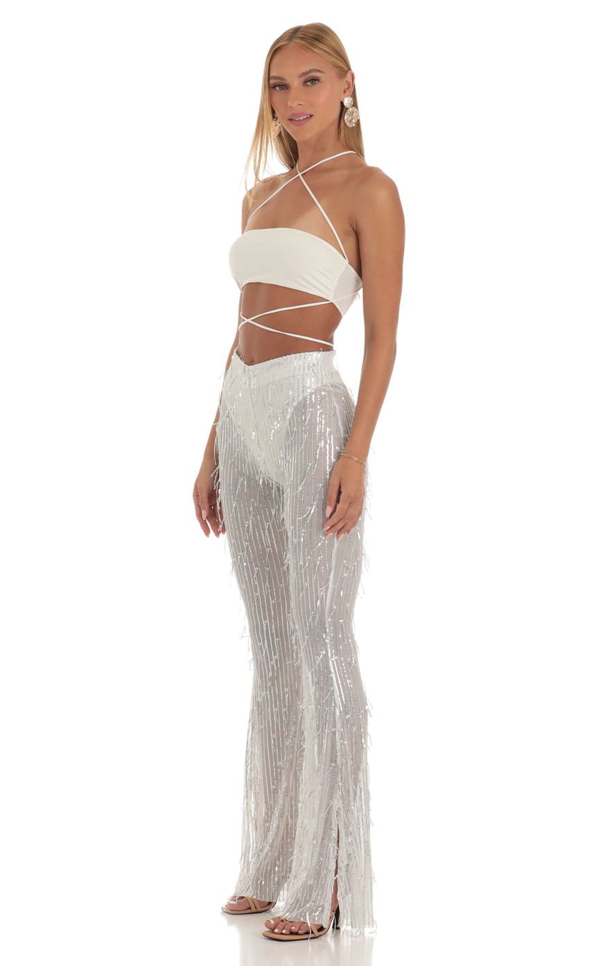 Picture Fringe Sequin Three Piece Set in White. Source: https://media-img.lucyinthesky.com/data/Apr23/850xAUTO/ff71e375-dcb8-4ad3-a4b8-7a0f6c9d9d16.jpg
