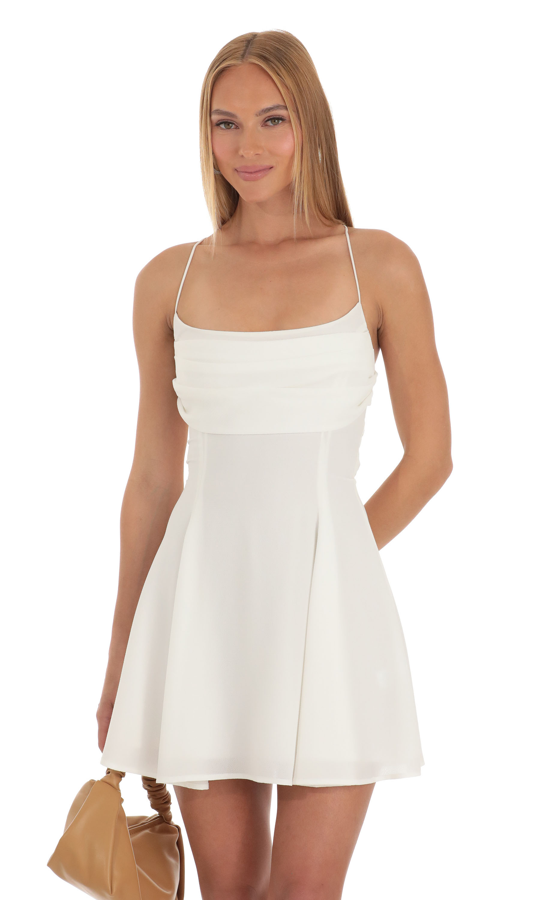 A-Line Dress in White