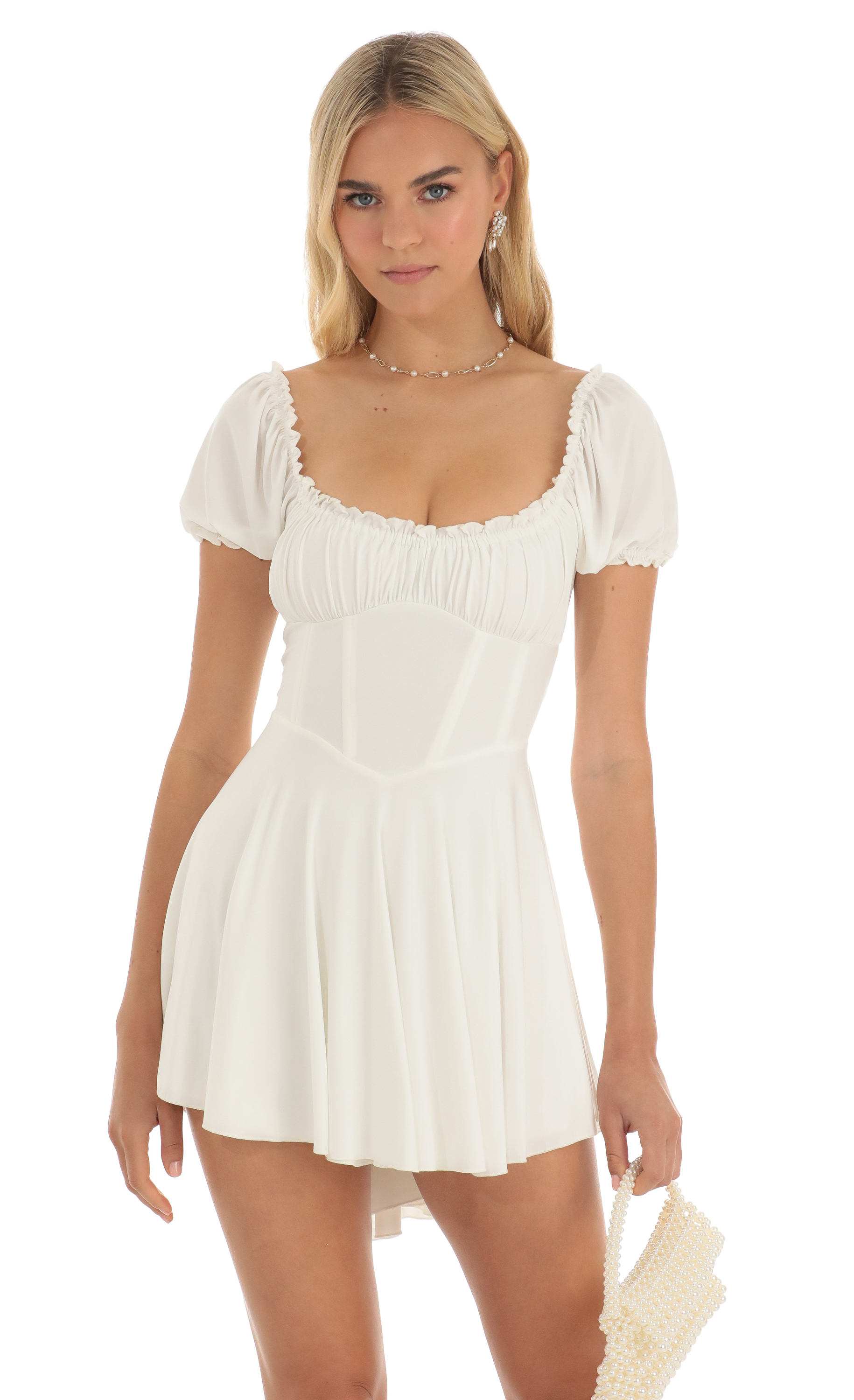 Corset Dress in White