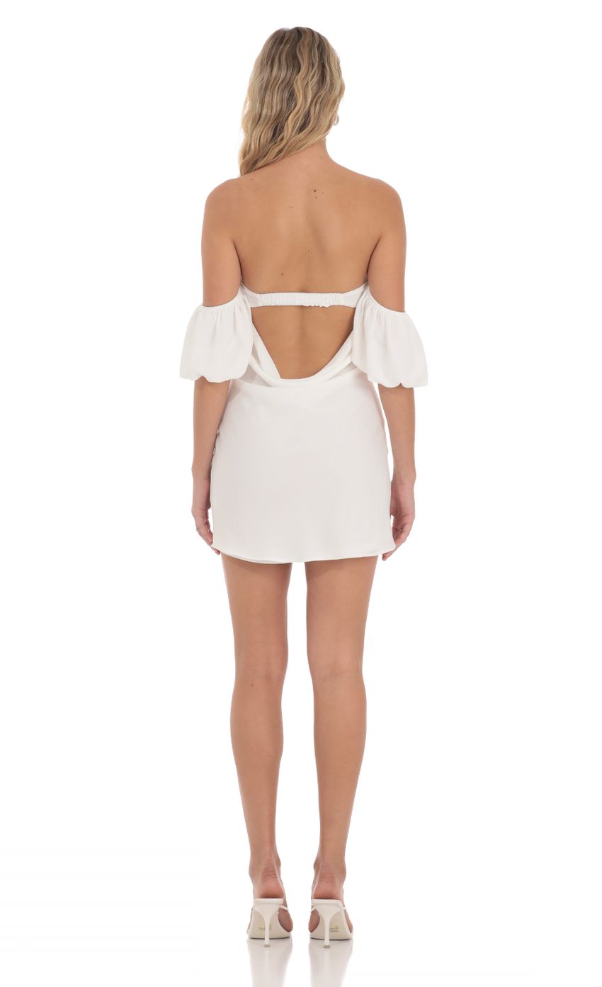 Picture Off Shoulder Puff Sleeve Dress in White. Source: https://media-img.lucyinthesky.com/data/Apr24/850xAUTO/0002eda8-14ab-4f59-b870-6d6c9ba667c8.jpg