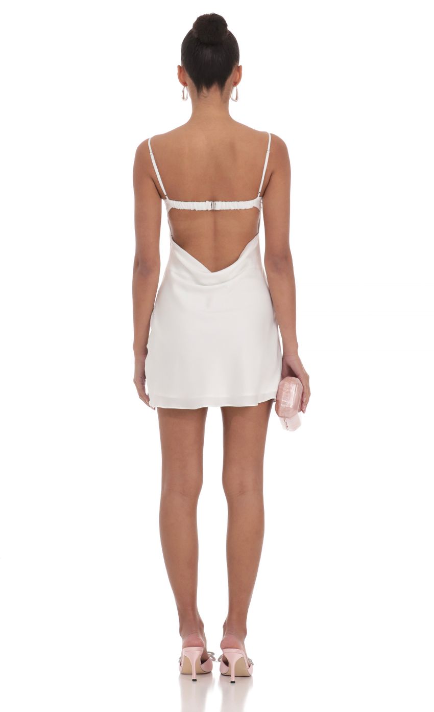 Picture Satin Open Back Dress in White. Source: https://media-img.lucyinthesky.com/data/Apr24/850xAUTO/16370626-94e8-4850-b43b-8c05f1048c84.jpg