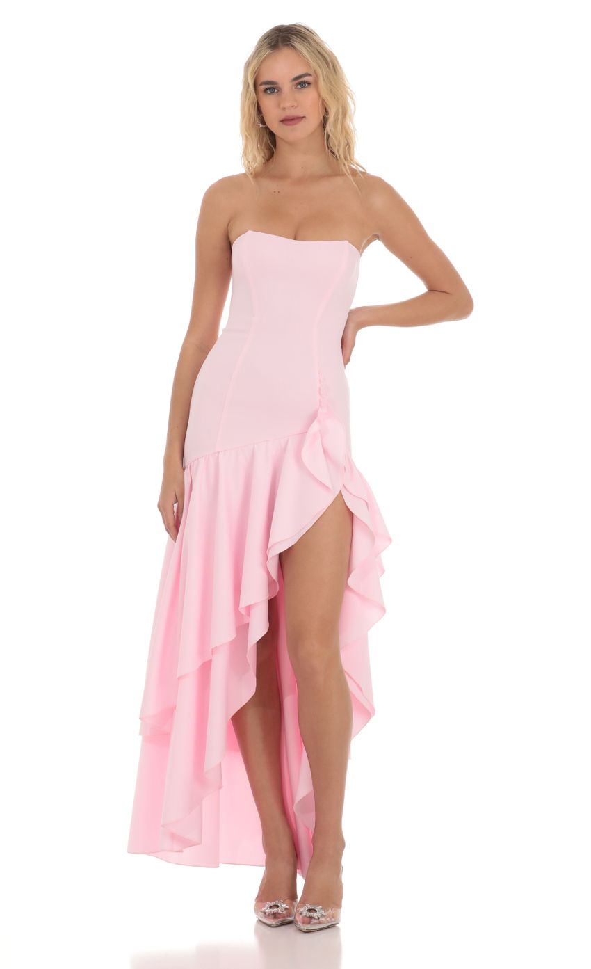 Picture Strapless Corset Maxi Dress in Pink. Source: https://media-img.lucyinthesky.com/data/Apr24/850xAUTO/1c34041f-2d60-4771-be8d-acc23cb70947.jpg
