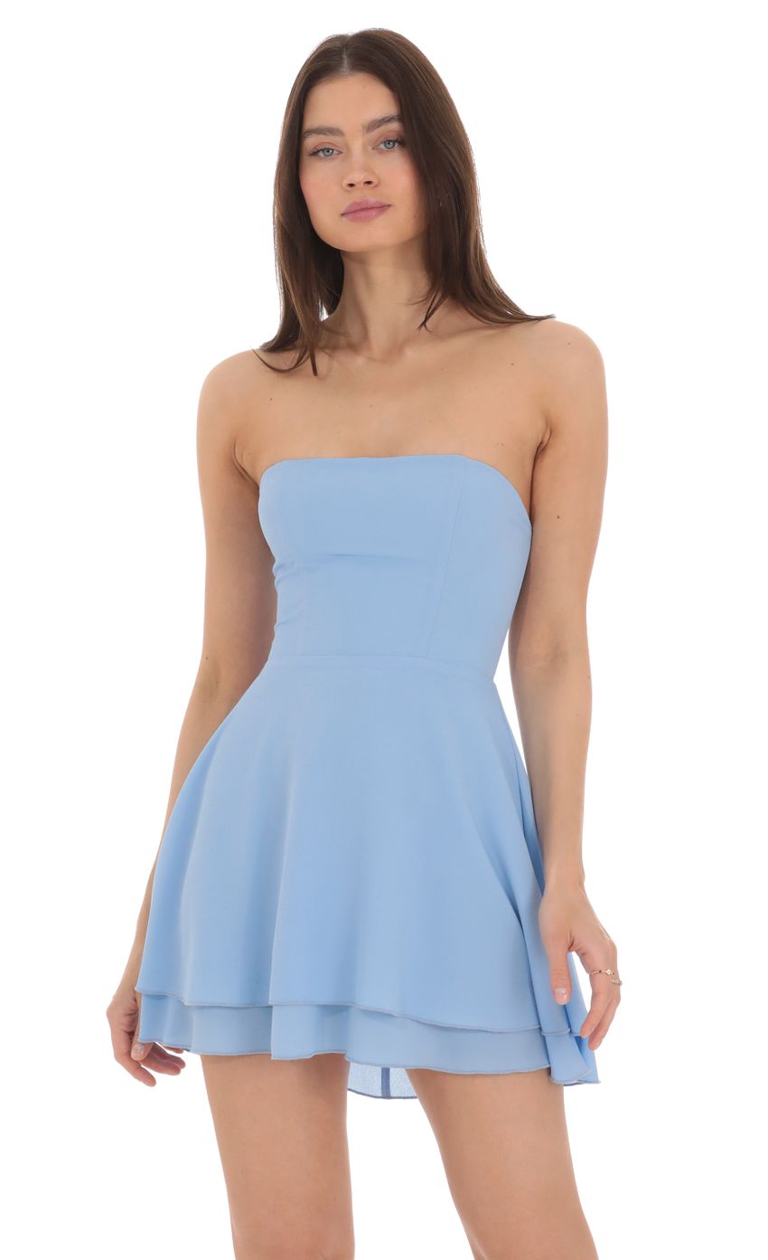Picture Strapless Back Tie A-line Dress in Blue. Source: https://media-img.lucyinthesky.com/data/Apr24/850xAUTO/1d67b7d0-8835-4c82-a5b5-29c5ae1355d4.jpg
