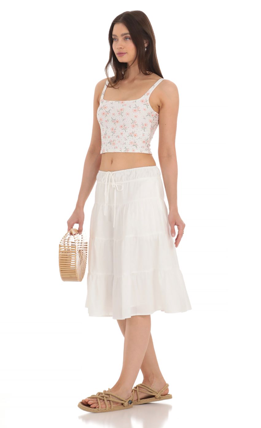 Picture Double Tie Midi Skirt in White. Source: https://media-img.lucyinthesky.com/data/Apr24/850xAUTO/2b617adb-7994-4c7d-9f41-bd6d1676ff23.jpg