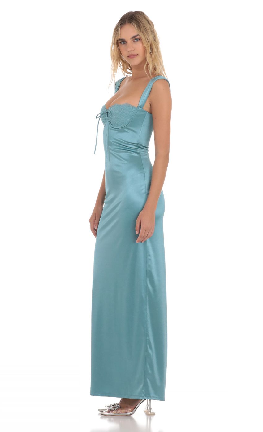 Picture Satin Lace Maxi Dress in Blue. Source: https://media-img.lucyinthesky.com/data/Apr24/850xAUTO/40f657d2-e827-4968-a371-5fffdd6e8b00.jpg