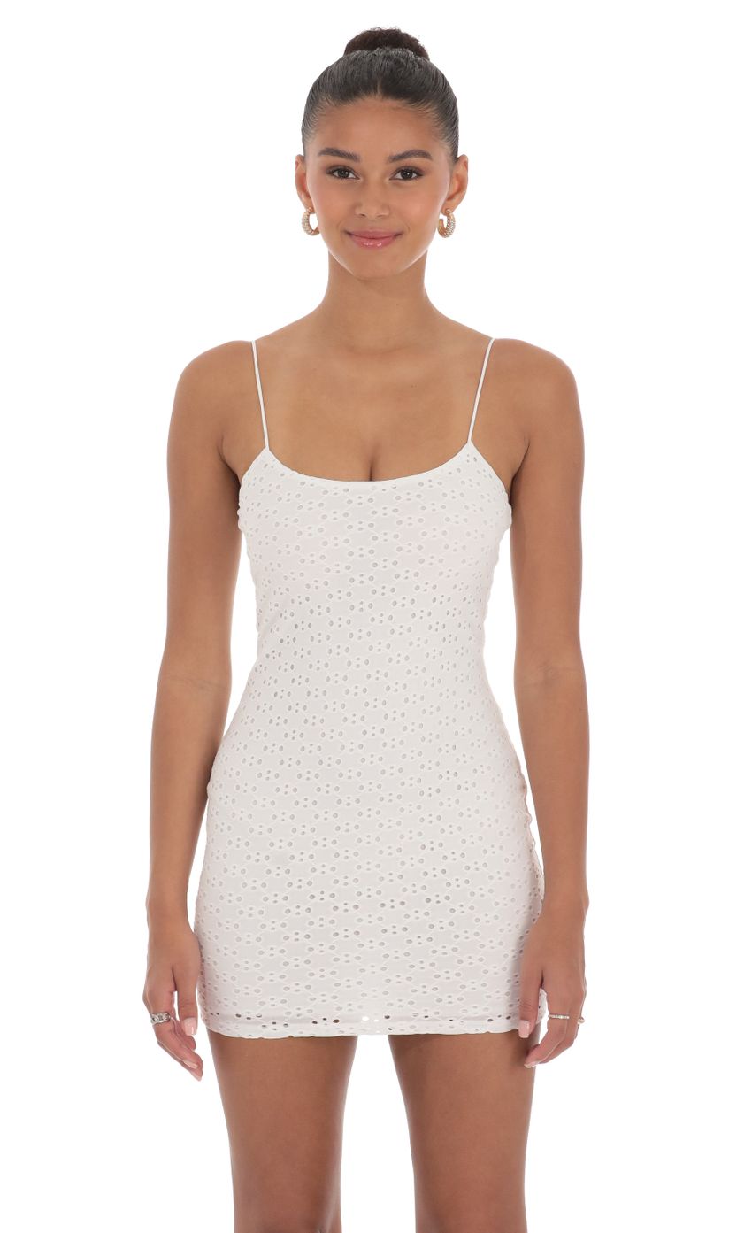 Picture Eyelet Bodycon Dress White. Source: https://media-img.lucyinthesky.com/data/Apr24/850xAUTO/57343d3c-8ef8-4727-a930-c9c28d3ad151.jpg