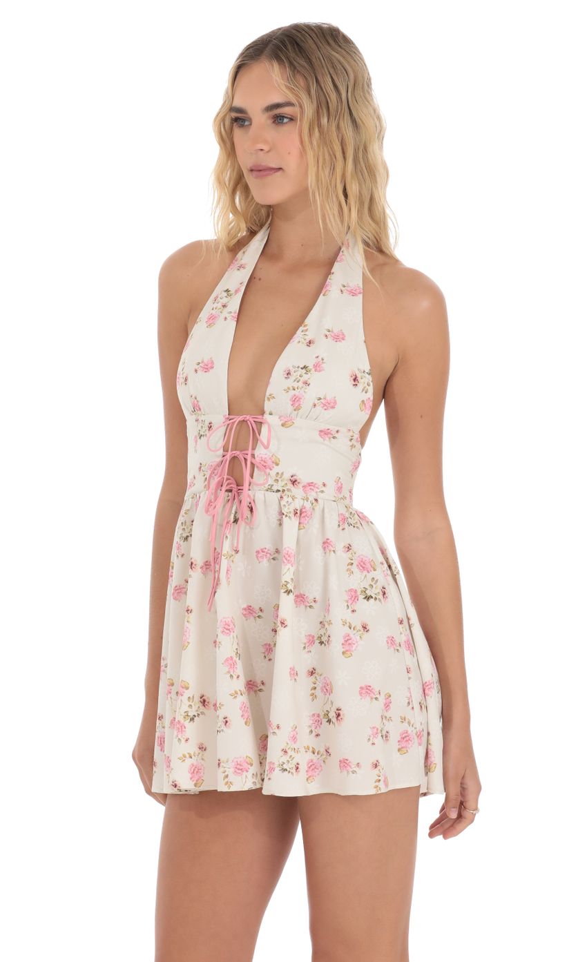 Picture Floral Plunge Neck Dress in Cream. Source: https://media-img.lucyinthesky.com/data/Apr24/850xAUTO/5943768d-79a5-46c1-8b07-f15c9845fc3c.jpg