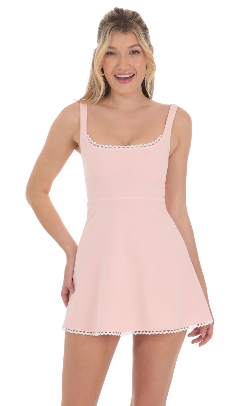 Picture Embroidered Trim A-line Dress in Pink. Source: https://media-img.lucyinthesky.com/data/Apr24/850xAUTO/a315fd63-81ad-411d-b965-d22523cdccf8.jpg