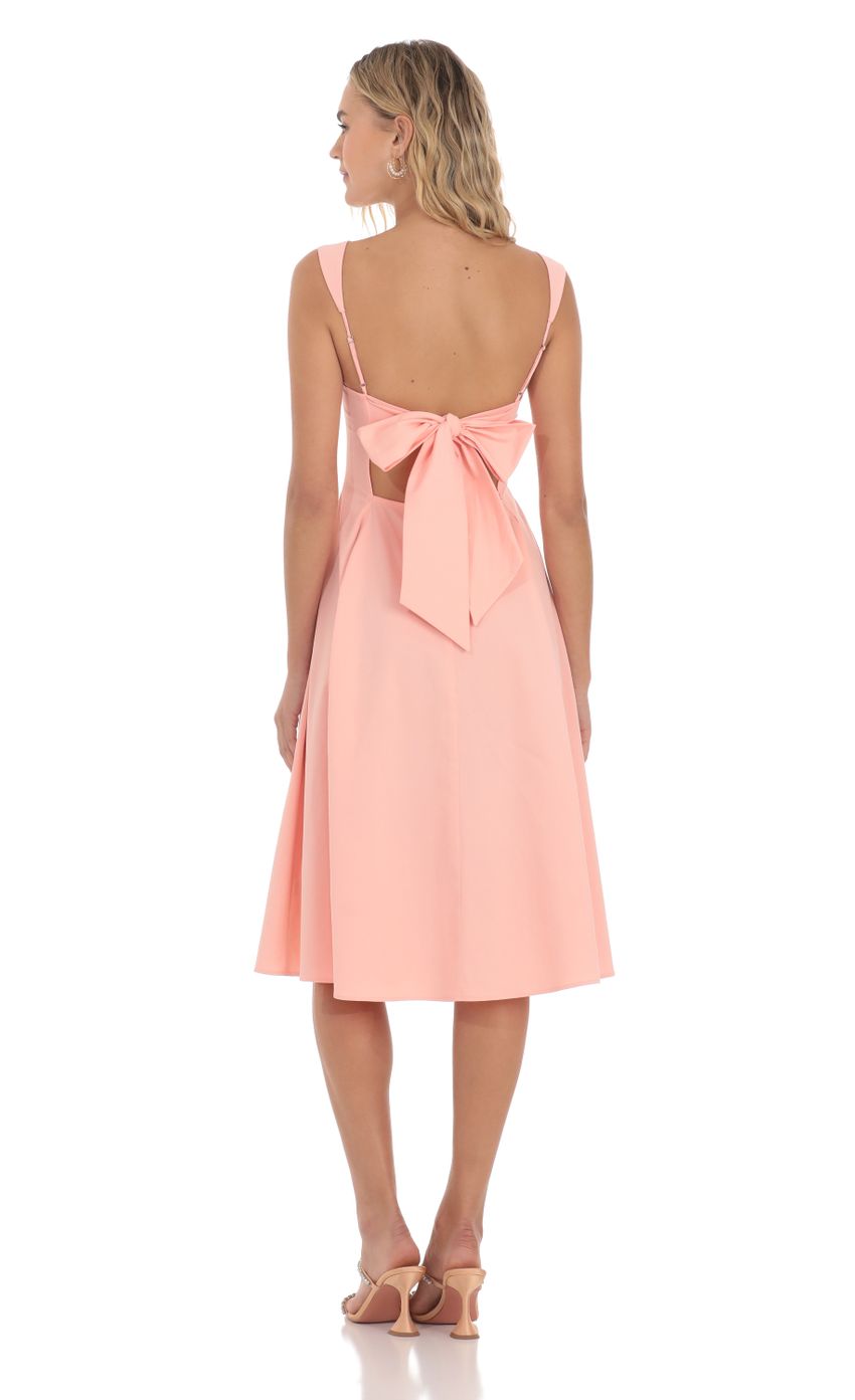 Picture Square Neck Flare Midi Dress in Pink. Source: https://media-img.lucyinthesky.com/data/Apr24/850xAUTO/e3870d4b-f14a-41fc-bbe2-f398ce367113.jpg
