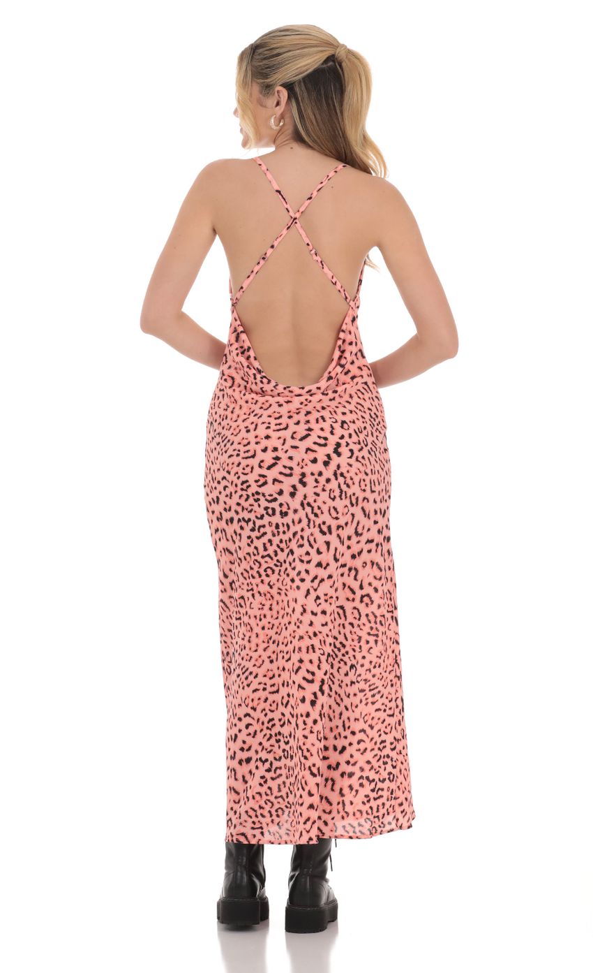 Picture Leopard Print Cowl Neck Dress in Pink. Source: https://media-img.lucyinthesky.com/data/Apr24/850xAUTO/f69ee7bd-69d1-49bc-98e7-fa9223632354.jpg