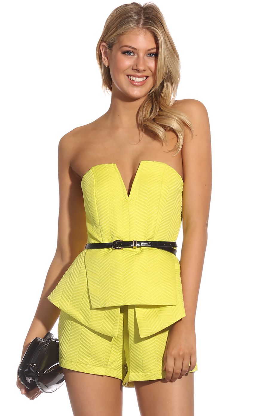 Picture FROM THE START PLAYSUIT IN GREEN. Source: https://media-img.lucyinthesky.com/data/Aug14_2/850xAUTO/0Y5A7258.JPG