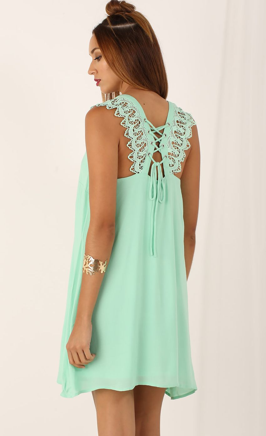 Picture Sundress With Back Detail In Mint. Source: https://media-img.lucyinthesky.com/data/Aug15_1/850xAUTO/0Y5A1832.JPG