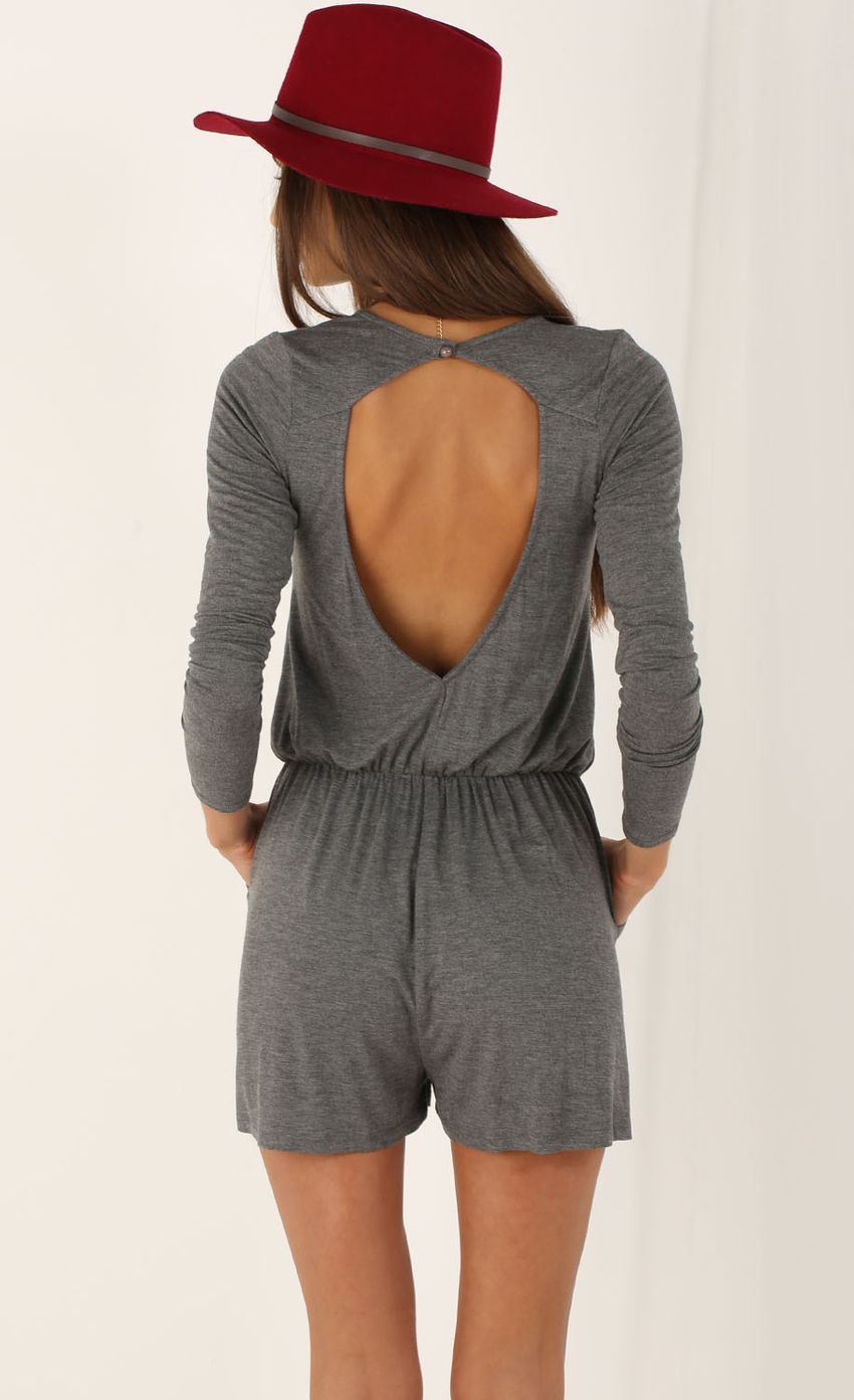 Picture Long Sleeve Playsuit with Cutout Back. Source: https://media-img.lucyinthesky.com/data/Aug15_1/850xAUTO/0Y5A4623.JPG