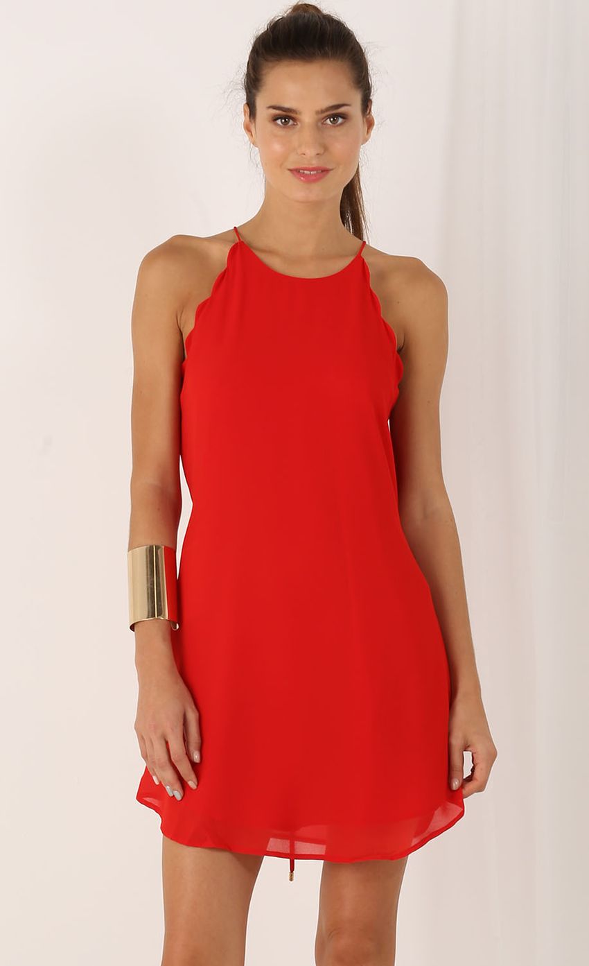 Picture Scalloped Shift Dress And Tie In Red. Source: https://media-img.lucyinthesky.com/data/Aug15_1/850xAUTO/0Y5A8736.JPG