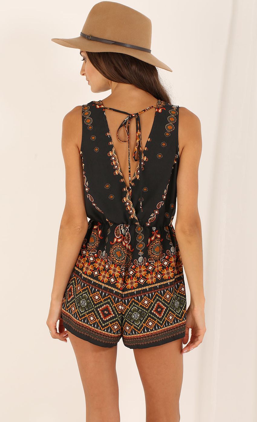 Picture Sleeveless Boho Plunge Playsuit. Source: https://media-img.lucyinthesky.com/data/Aug15_2/850xAUTO/0Y5A0874.JPG