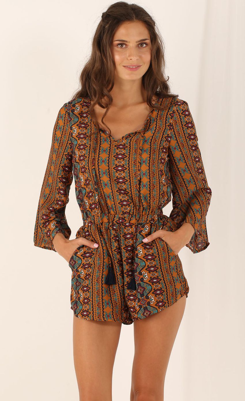 Picture Printed Boho Playsuit. Source: https://media-img.lucyinthesky.com/data/Aug15_2/850xAUTO/0Y5A3789.JPG