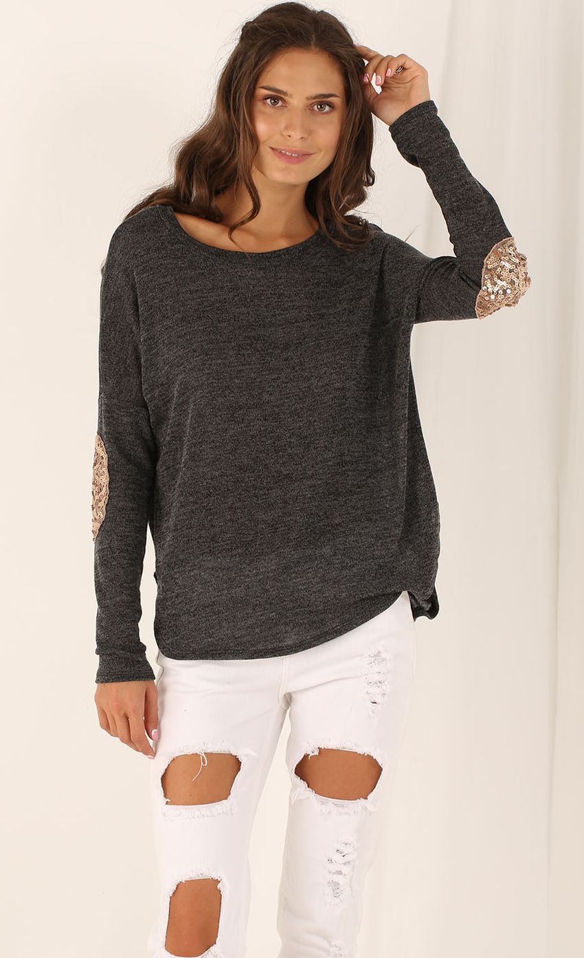 Picture Patched Elbow Jumper in Charcoal. Source: https://media-img.lucyinthesky.com/data/Aug15_2/850xAUTO/0Y5A4895.JPG