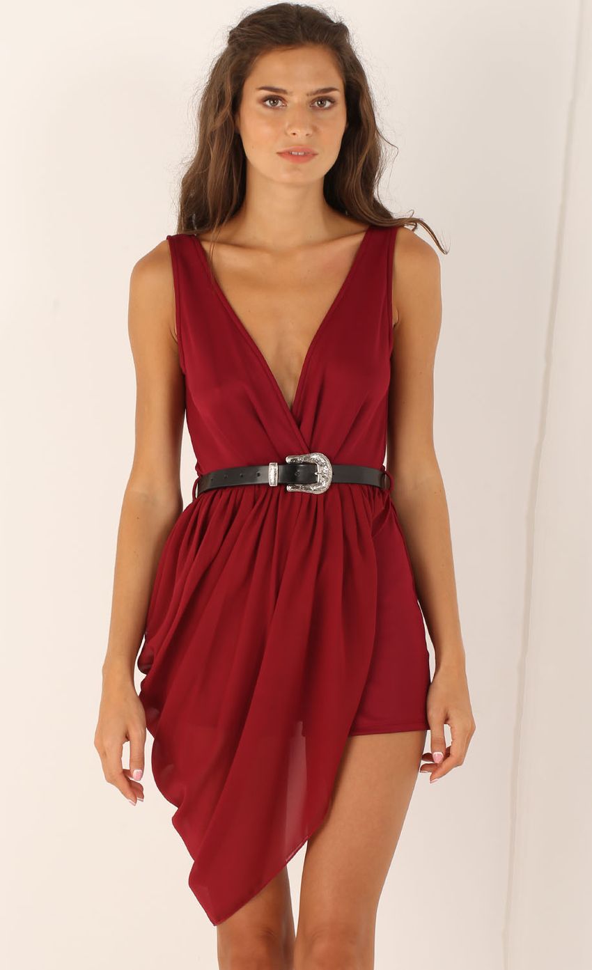 Picture Tulip Playsuit in Burgundy. Source: https://media-img.lucyinthesky.com/data/Aug15_2/850xAUTO/0Y5A7129.JPG