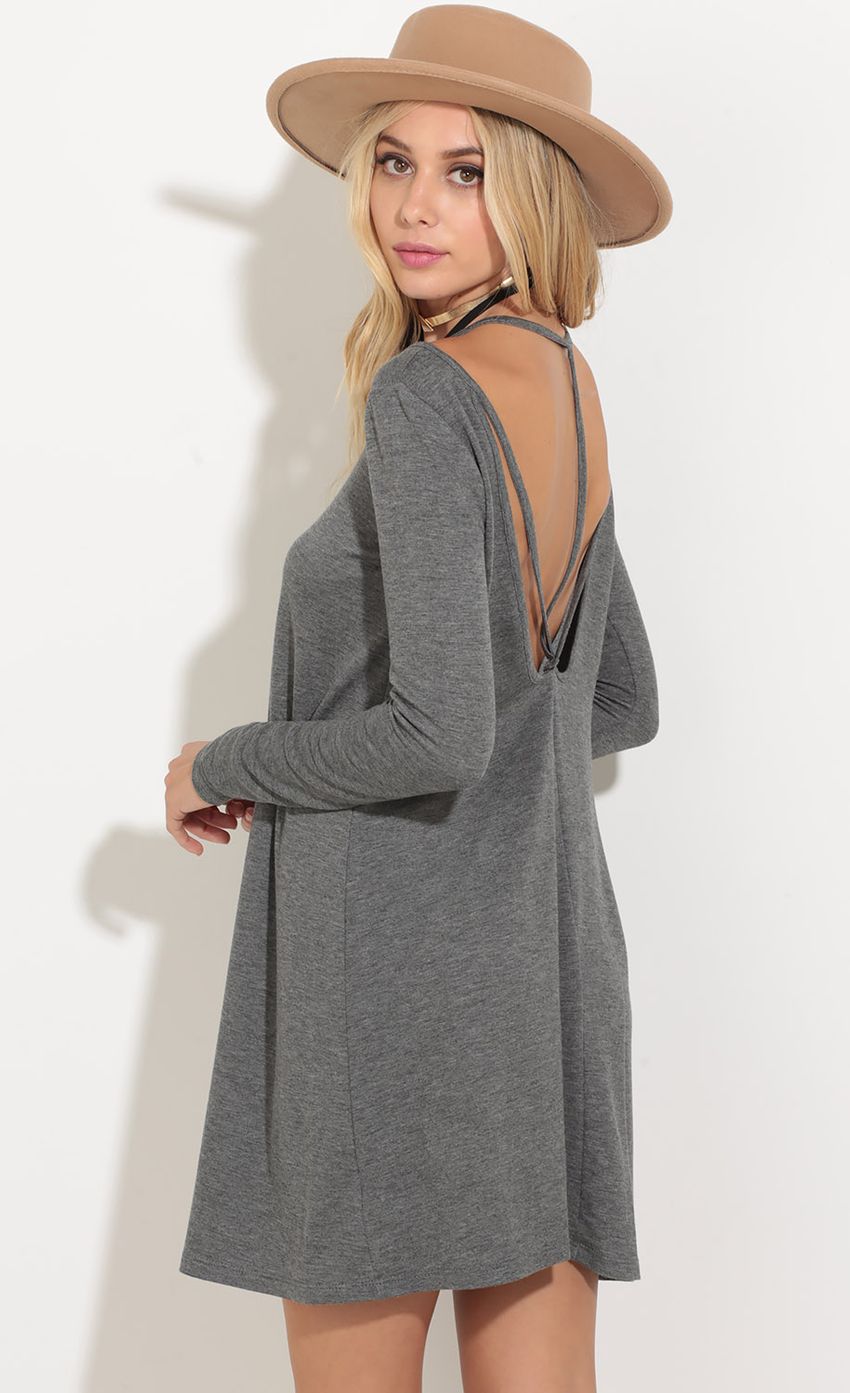 Picture Strappy Back Dress In Grey. Source: https://media-img.lucyinthesky.com/data/Aug16_1/850xAUTO/0Y5A0384.JPG