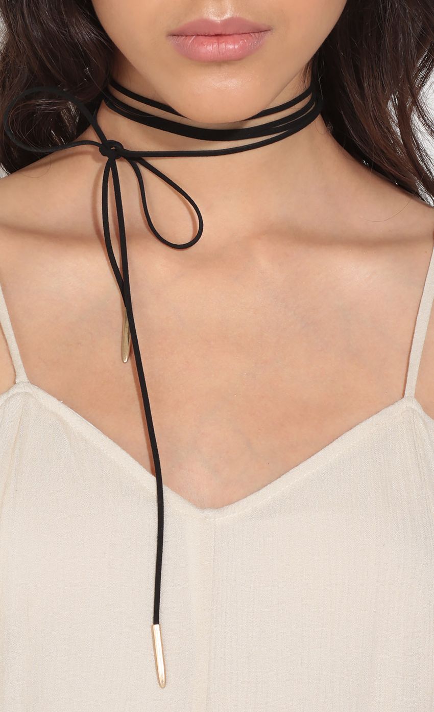 Picture Suede Cord Necklace In Black. Source: https://media-img.lucyinthesky.com/data/Aug16_1/850xAUTO/0Y5A6003.JPG