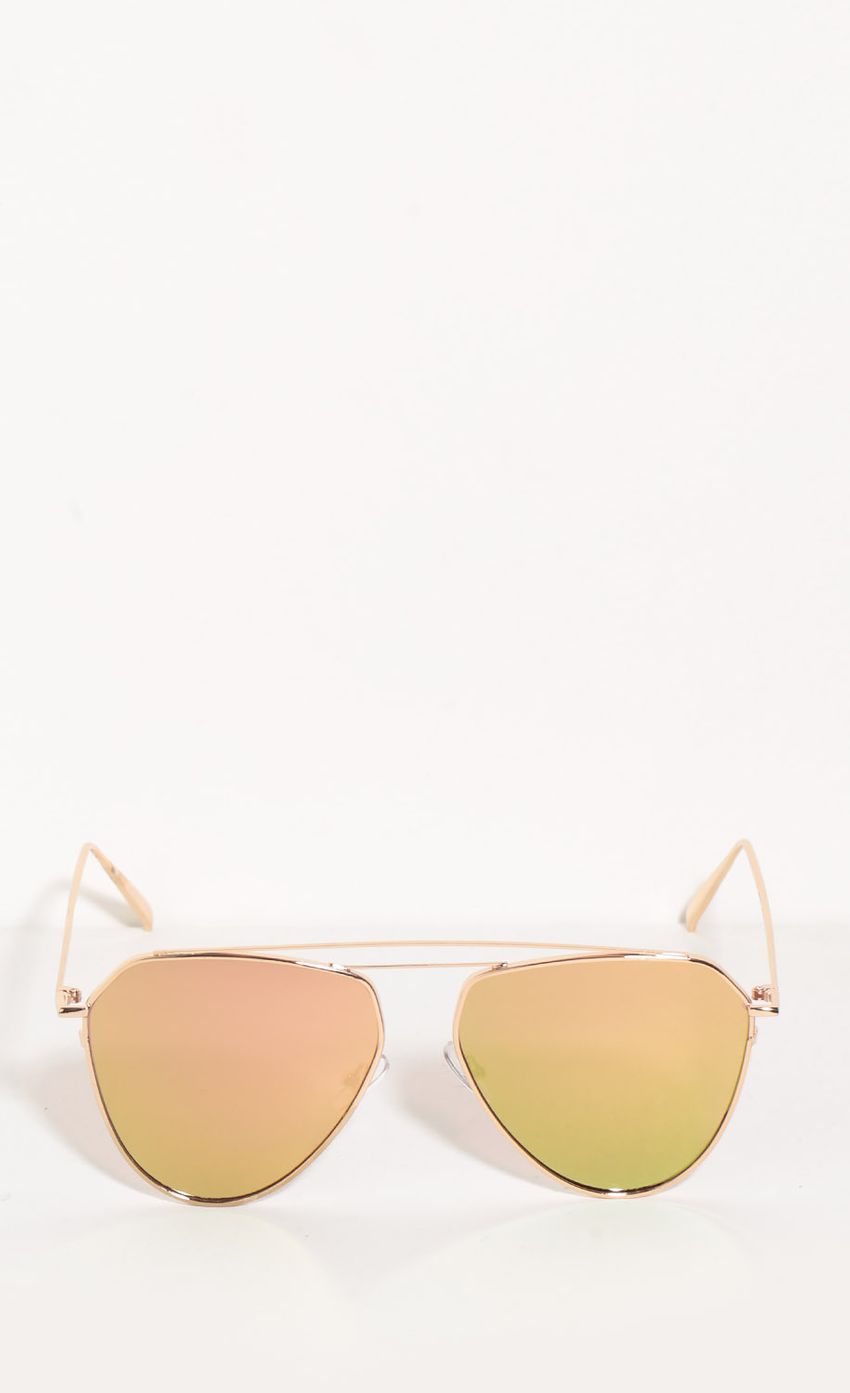 Picture Squared Away Aviator Sunglasses In Peach. Source: https://media-img.lucyinthesky.com/data/Aug16_2/850xAUTO/0Y5A5774.JPG